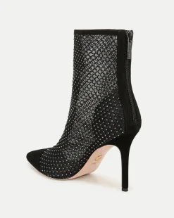 Lisa Rhinestone Mesh Bootie in><noscript><img width=