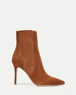 Lisa Suede Stiletto-Heel Bootie>Veronica Beard Discount