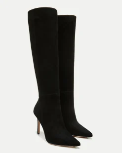Lisa Suede Tall Boot Wide Calf>Veronica Beard Clearance