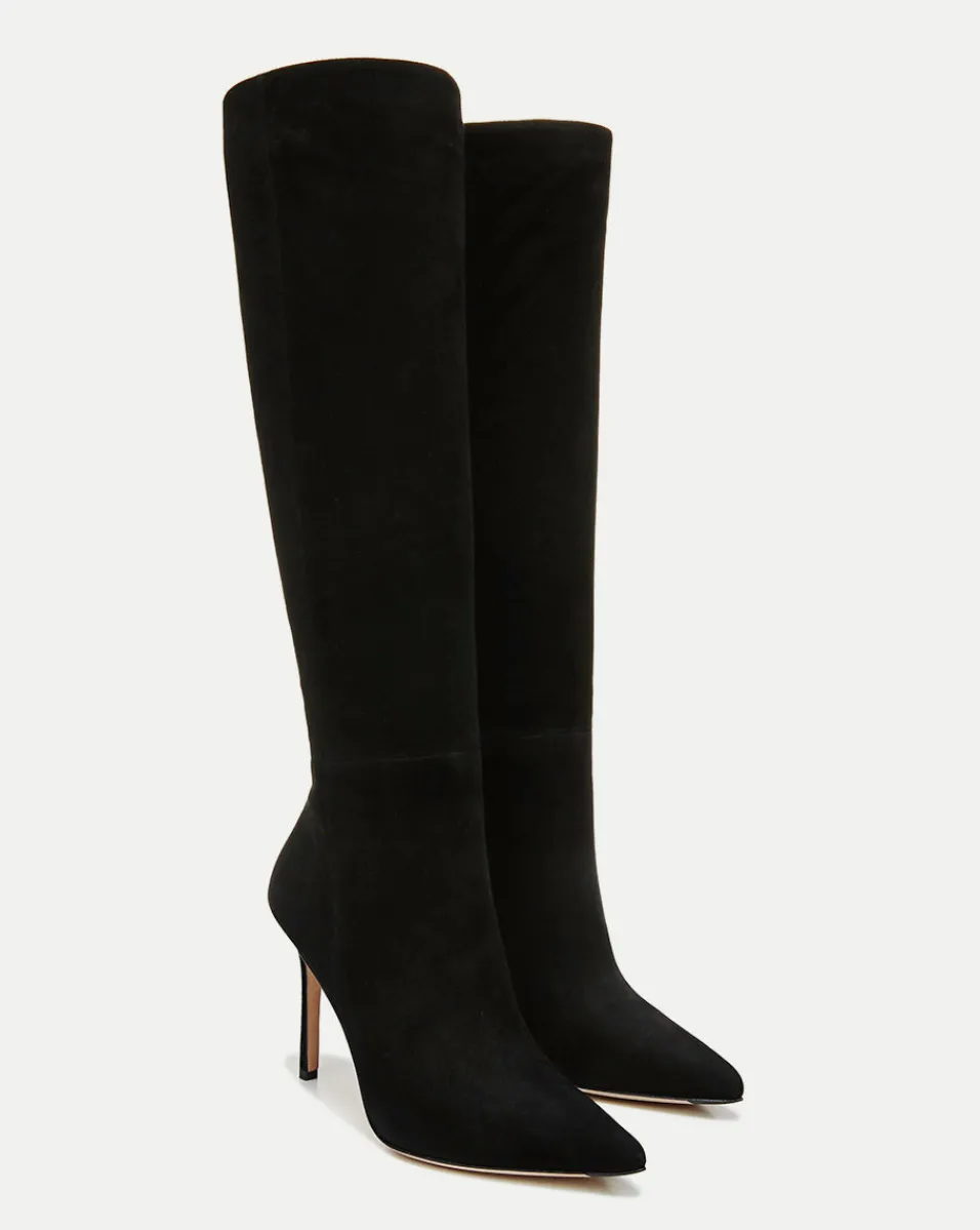 Lisa Suede Tall Boot Wide Calf>Veronica Beard Clearance