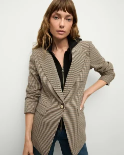 Livvy Dickey Jacket | Houndstooth Blazer>Veronica Beard Hot
