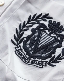 Lloyd Logo Crest Button-Down Shirt>Veronica Beard