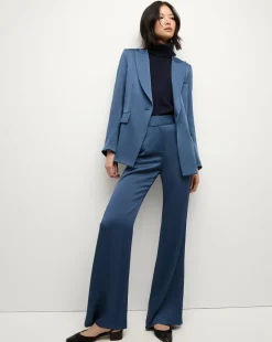 Long And Lean Dickey Jacket in Blue Stone>Veronica Beard Hot
