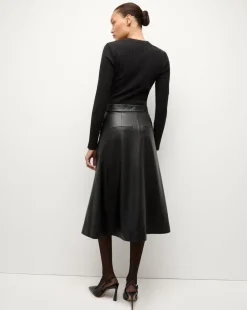 Louise Vegan Leather Skirt in><noscript><img width=
