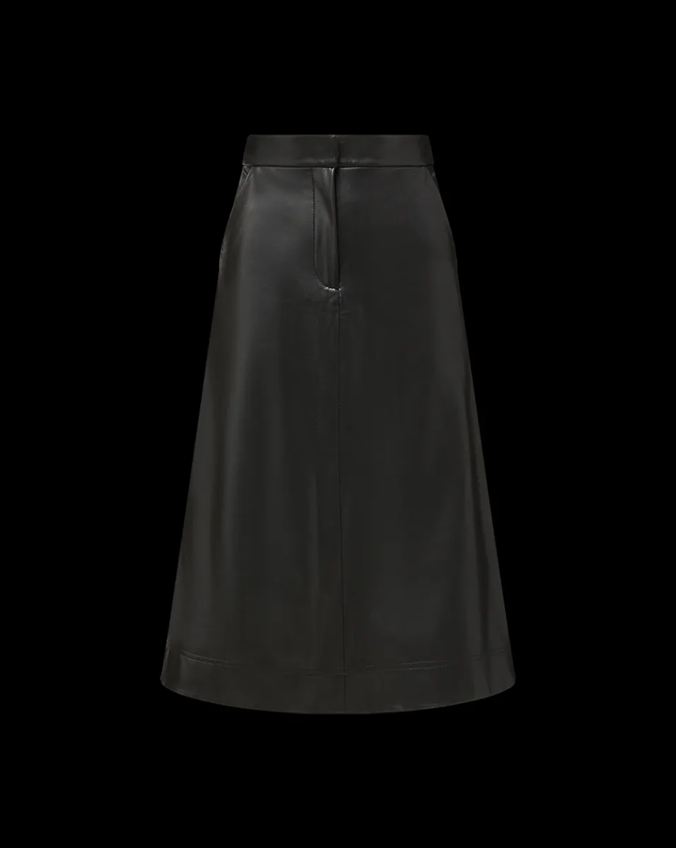 Louise Vegan Leather Skirt in>Veronica Beard Online