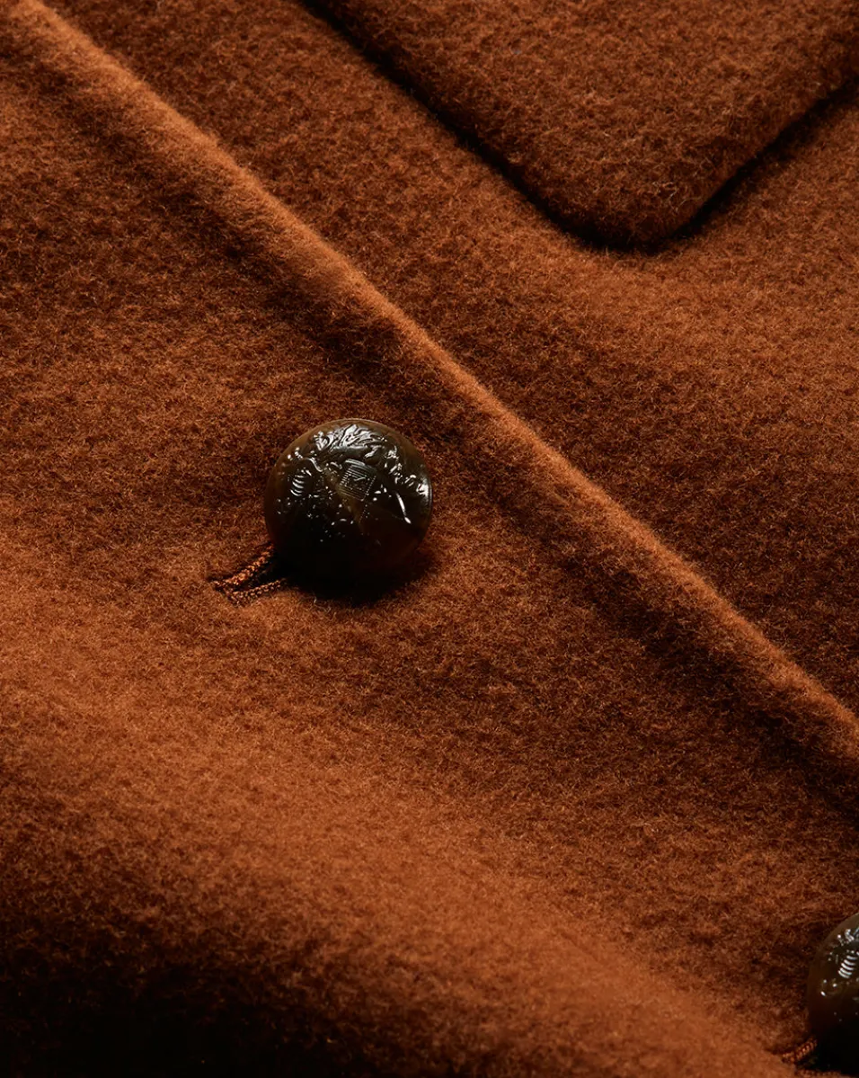 Lyssa Collarless Jacket in Deep Ochre>Veronica Beard Best