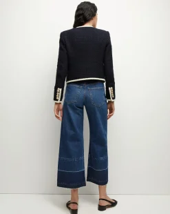 Mabel Collarless Tweed Jacket in><noscript><img width=