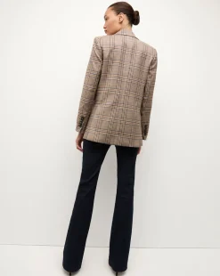 Maci Plaid Dickey Jacket in Brown Check><noscript><img width=