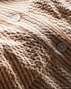 Mackey Seersucker Halter Dress in>Veronica Beard Discount