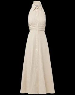 Mackey Seersucker Halter Dress in><noscript><img width=