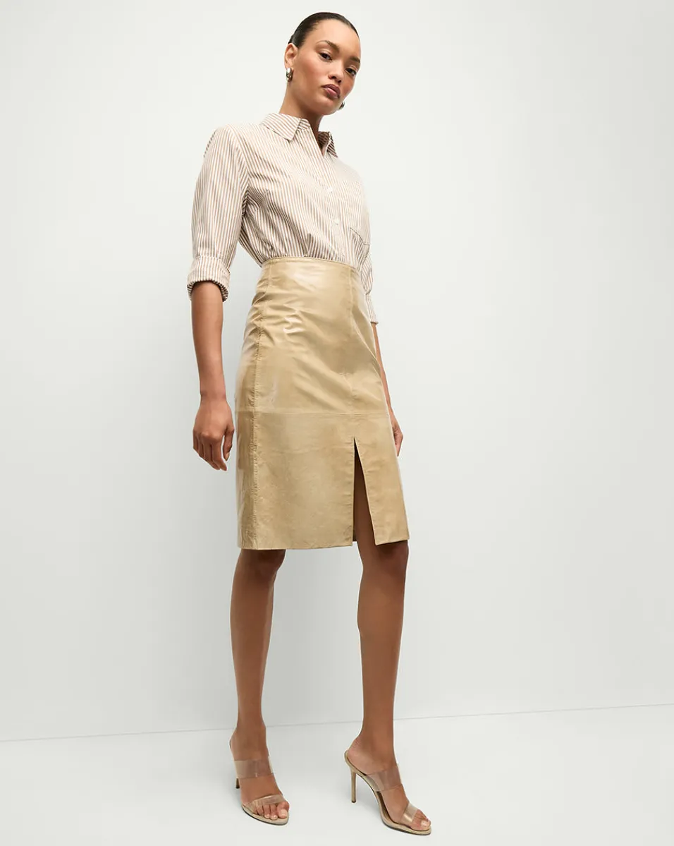 Maia Striped Shirt in>Veronica Beard Sale