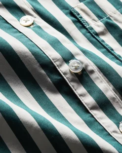 Maia Striped Shirt in Green/White><noscript><img width=