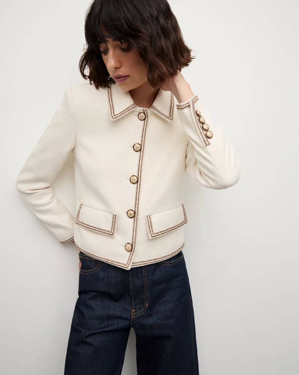 Makayla Cropped Jacket in>Veronica Beard New