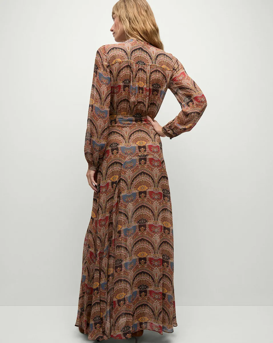 Makenzie Dress in Dark Chocolate>Veronica Beard Hot