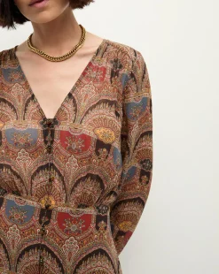 Makenzie Dress in Dark Chocolate><noscript><img width=