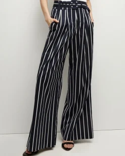 Maliyah Striped Wide-Leg Pant in>Veronica Beard Online