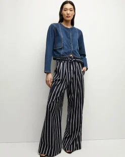 Maliyah Striped Wide-Leg Pant in><noscript><img width=