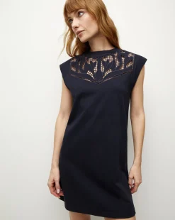 Malta Cotton T-Shirt Dress in>Veronica Beard Hot