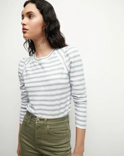 Mason Baseball Tee in Hydrangea Multi>Veronica Beard Hot