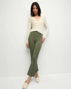 Massaro Knit Pant in Stone Army>Veronica Beard Sale