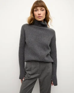 Matilda Merino Cashmere Turtleneck in>Veronica Beard New