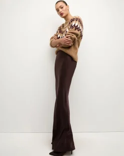 Medina Silk Skirt in Dark Chocolate><noscript><img width=