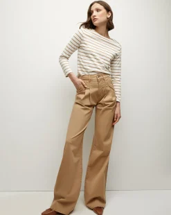 Mia Wide-Leg Pleated Pant in>Veronica Beard New