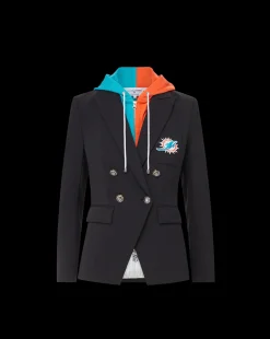 Miami Dolphins Dickey Jacket in Black/Silver><noscript><img width=