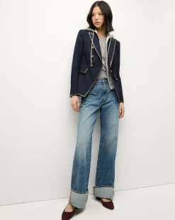 Miller Denim Blazer Dickey Jacket in Dark Wash><noscript><img width=