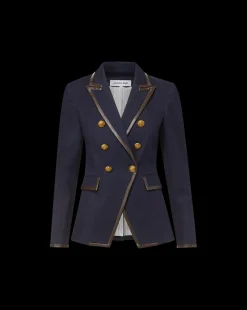 Miller Denim Blazer Dickey Jacket in Dark Wash><noscript><img width=