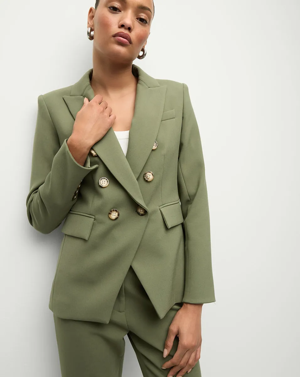 Miller Dickey Jacket in Stone Army>Veronica Beard Online