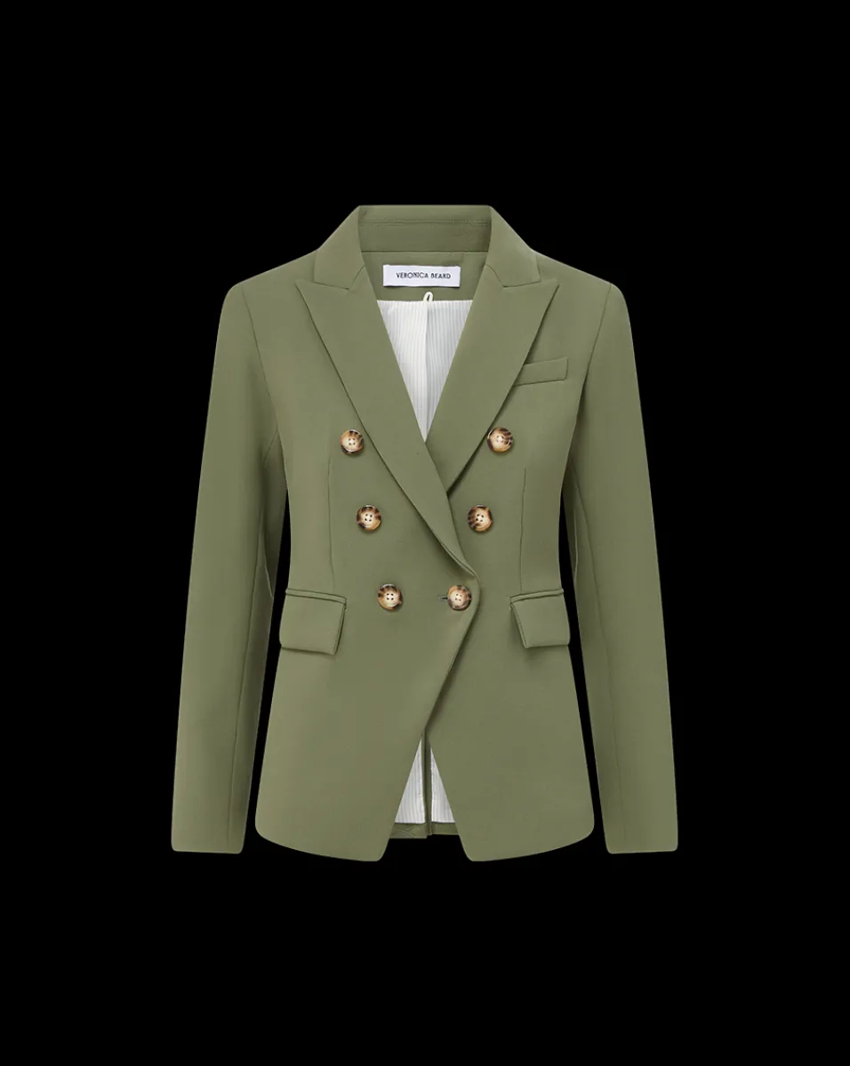 Miller Dickey Jacket in Stone Army>Veronica Beard Online