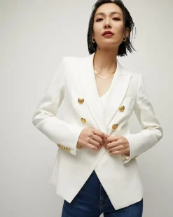 Miller Women's Linen Dickey Jacket in>Veronica Beard Online