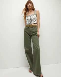 Milton Floral Square-Neck Crop Tank><noscript><img width=