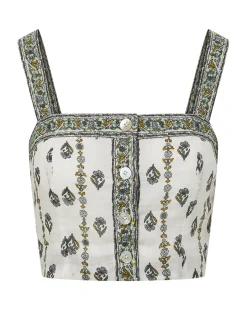 Milton Floral Square-Neck Crop Tank><noscript><img width=