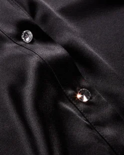 Monique Silk Button-Down Shirt in><noscript><img width=