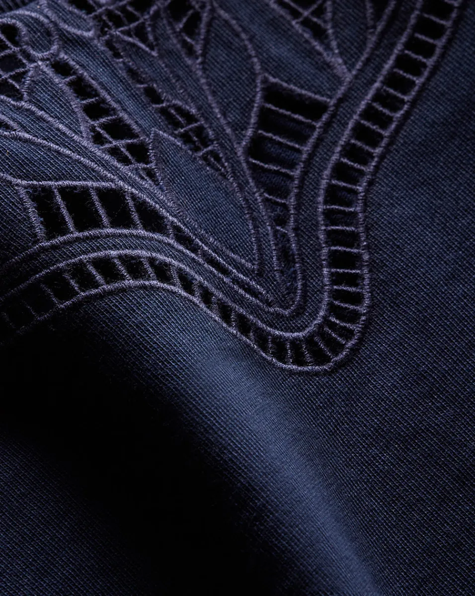 Monty Cotton Cropped Tee in>Veronica Beard Sale