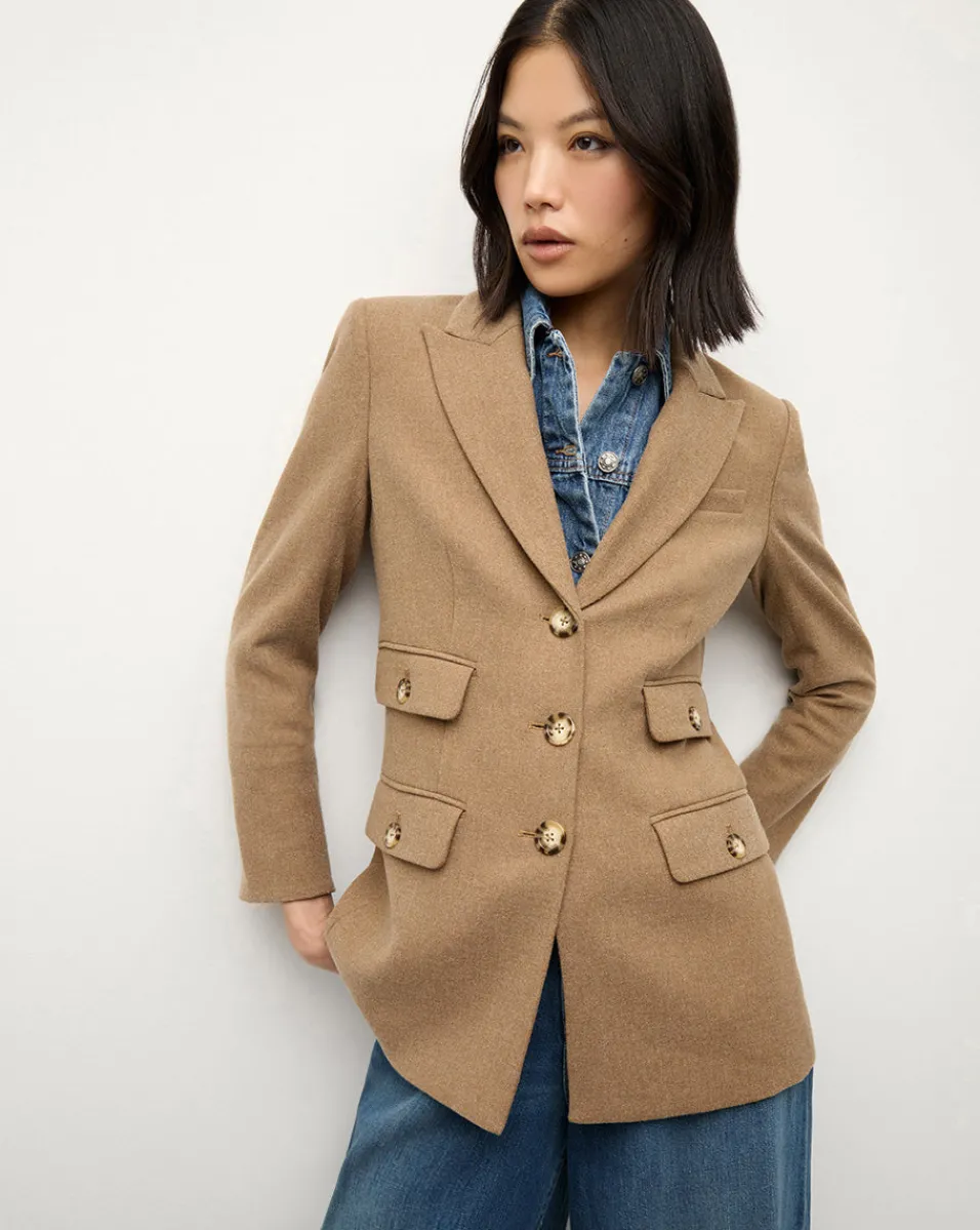 Nalani Dickey Jacket in Heather Russet>Veronica Beard Sale