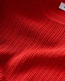 Nami Long Sleeve Sweater Dress in Red><noscript><img width=