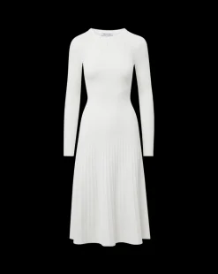 Nami Long Sleeve Sweater Dress in White><noscript><img width=