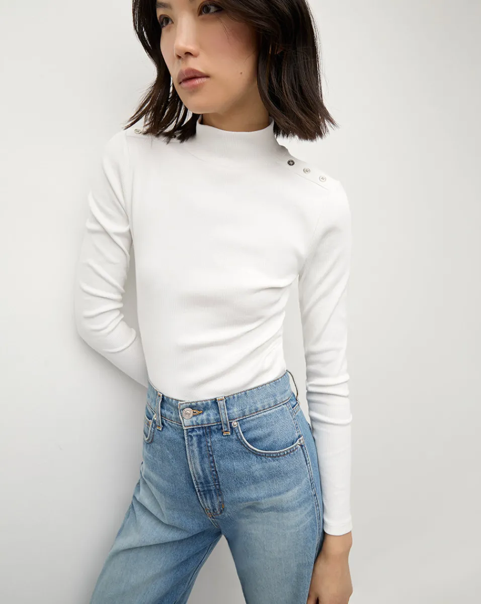 Nate Top With Buttons in>Veronica Beard Online