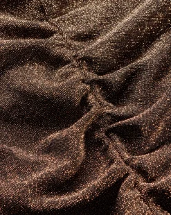 Neeta Ruched Long Sleeve Top in Gold><noscript><img width=