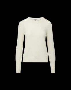 Nelia Cashmere Pullover | Button Accent in><noscript><img width=