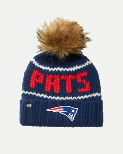 New England Patriots Beanie in Nautical Blue>Veronica Beard Hot