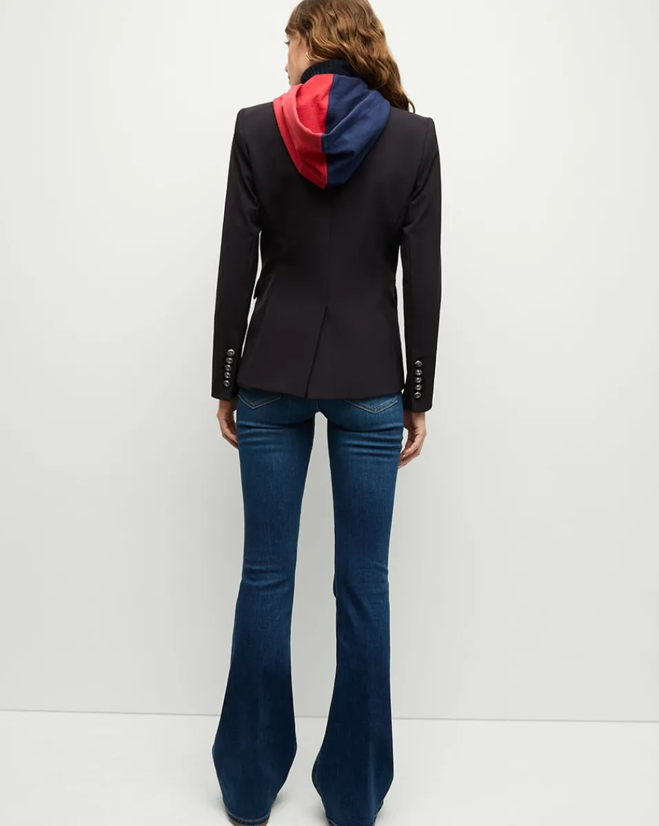 New England Patriots Dickey Jacket in Navy/Silver>Veronica Beard New