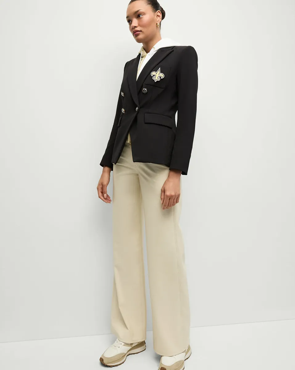 New Orleans Saints Dickey Jacket in Black/Gold>Veronica Beard Best