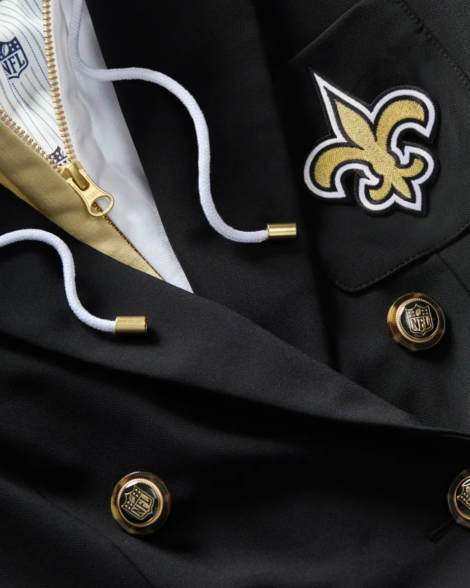 New Orleans Saints Dickey Jacket in Black/Gold>Veronica Beard Best