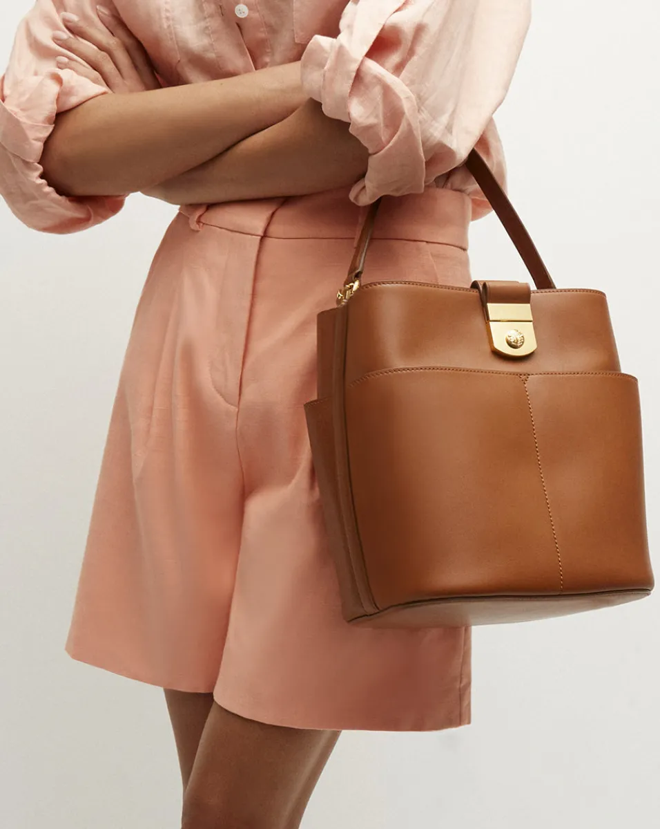 Noemi High-Waisted Linen Short>Veronica Beard Hot