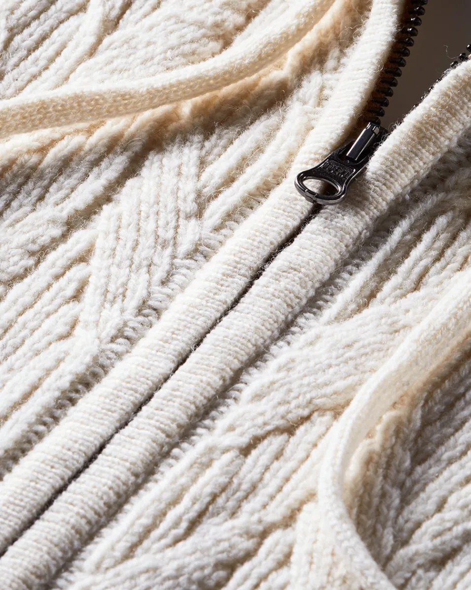 Orine Quilted Hoodie Dickey in Ivory & Brown>Veronica Beard Discount