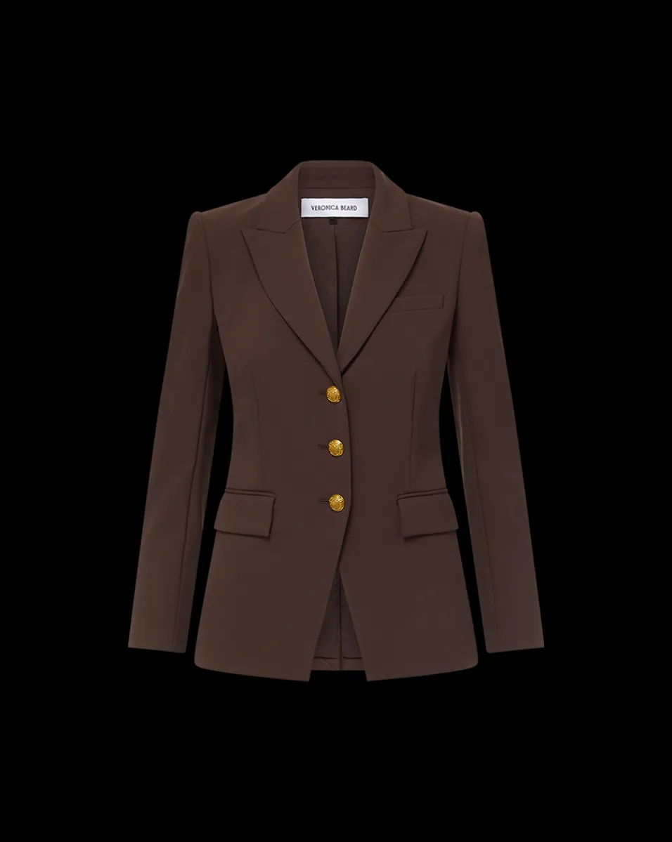 Orlane Dickey Jacket in Dark Chocolate>Veronica Beard Sale